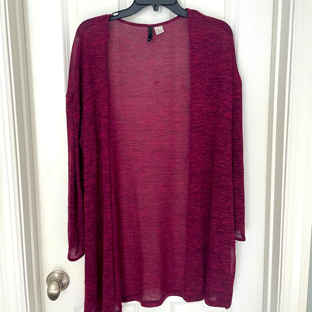 H&M Ox-Blood Cardigan
